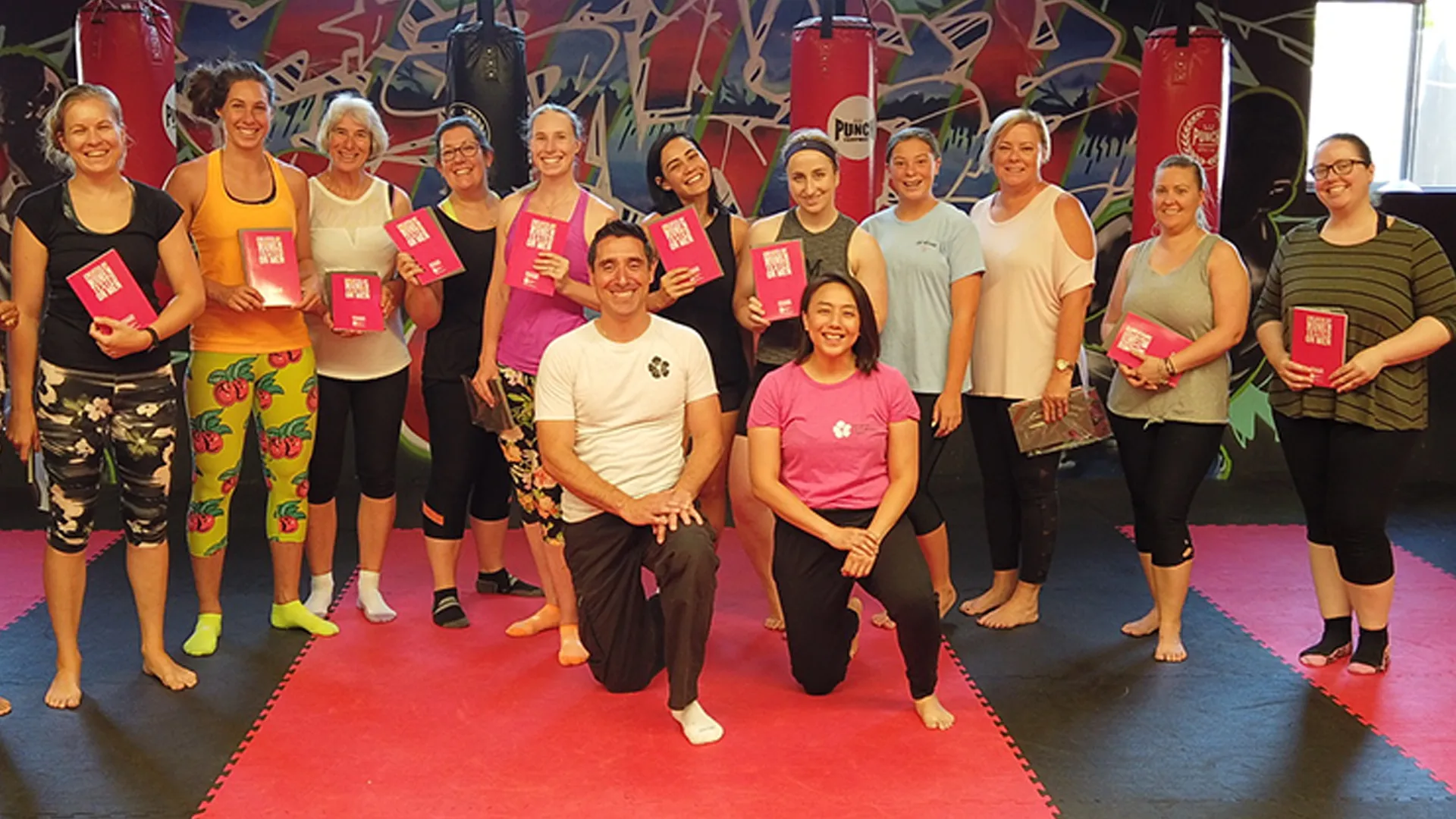 Women training at a WSDP self-defence seminar in Perth